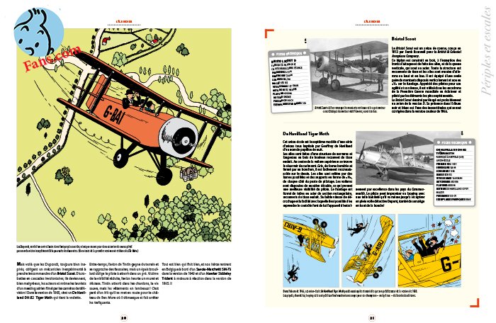 کتاب هرژه , تن تن و هواپیماها 